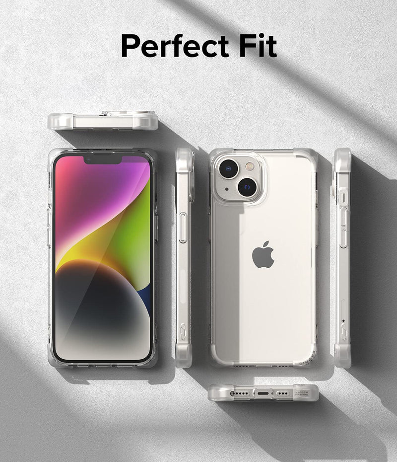 Ringke Fusion Bumper [Reinforced Corner] Compatible with iPhone 14 Plus Case 6.7 Inches, Transparent Shockproof Protective Cover for Women, Men - Clear