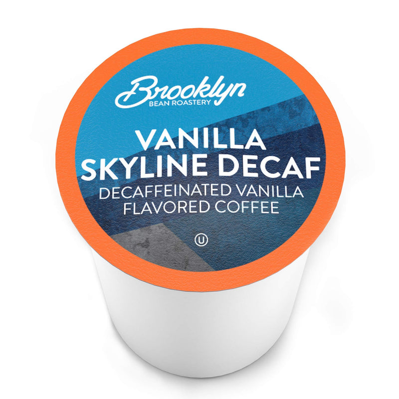 Brooklyn Beans Coffee Pods, Vanilla Skyline Decaf, Compatible with 2.0 Keurig Coffee Pods K Cup Brewers, 40 Count Decaf Vanilla Skyline 40 Count (Pack of 1)