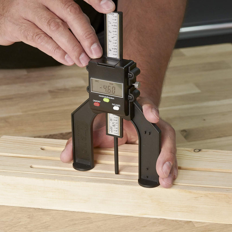 Trend GAUGE/D60 Digital Depth Gauge with 60mm Jaw Opening for Setting Rebates and Grooves