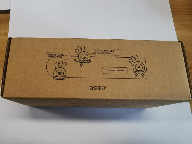 BSEED Schuko socket 2 compartment EU standard double socket wall socket crystal glass plate 16 Amp 250 V extension sockets 157 mm white