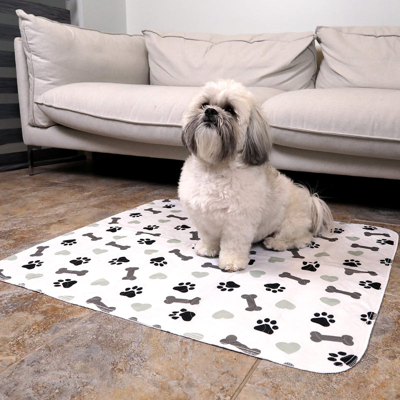 Washable Pee Pads Quilted, Highly Absorbent Puppy Training Pad/Housebreaking Absorption Pads with Anti-Slip Backing (Pack of 2, 30" x 34") 30 x 34 (Pack of 2)