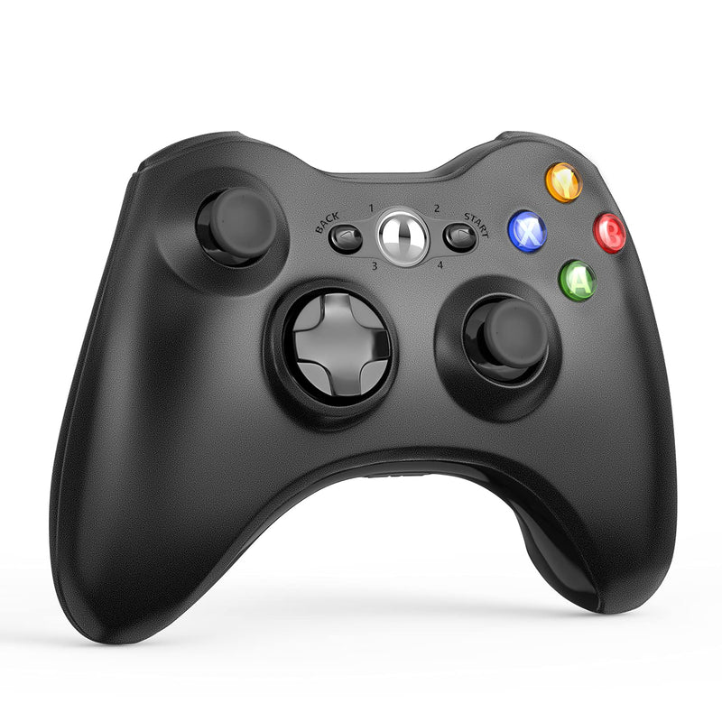 Wireless Controller for Xbox 360, Astarry 2.4GHZ Game Controller Gamepad Joystick for Xbox & Slim 360 PC Windows 7, 8, 10 (Black) BLACK