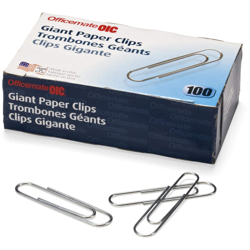 Officemate No.1 Smooth Paper Clips, Pack of 6 Boxes of 100 Clips Each, 600 Clips Total (99911-6PK) 6 pack