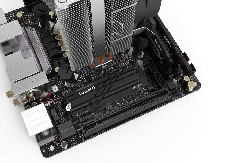 be quiet! MC1 Pro M.2 SSD cooler heatsink with integrated heat pipe for single and double-sided 2280 modules BZ003