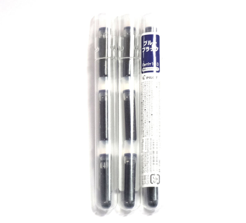 Pilot Petit Pen Refill Cartridge (Blue Black Ink) × 3 Pack/total 9 pcs (Japan Import) [Komainu-Dou Original Package]