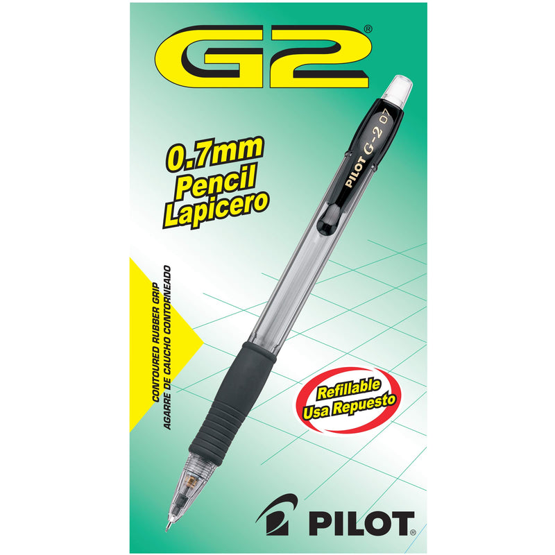 PILOT G2 Mechanical Pencils, 0.7mm Lead, with Black Accents, 12-Pack (51015) 12-Count