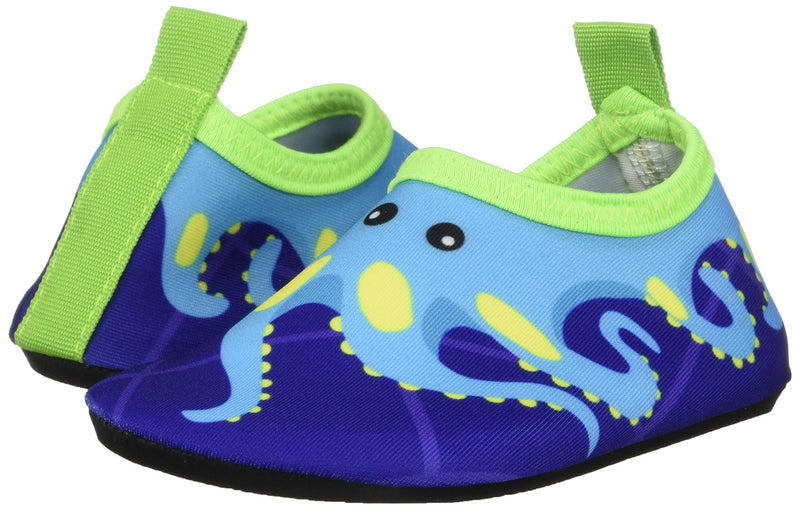 Bigib Toddler Kids Swim Water Shoes Quick Dry Non-Slip Water Skin Barefoot Sports Shoes AquaÂ Socks for BoysÂ GirlsÂ Toddler 3 Infant Blue Octopus