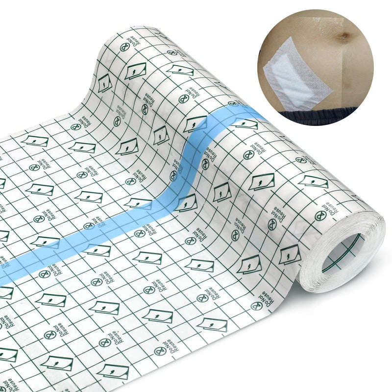 Peritoneal Dialysis Shower Protector Peritoneal Dialysis Belt Waterproof Transparent Dressing Wound Cover Bandage Tape for Swimming Post Surgical Scar Therapy Dressings, 8 x 197 Inches 8 x 197 Inch