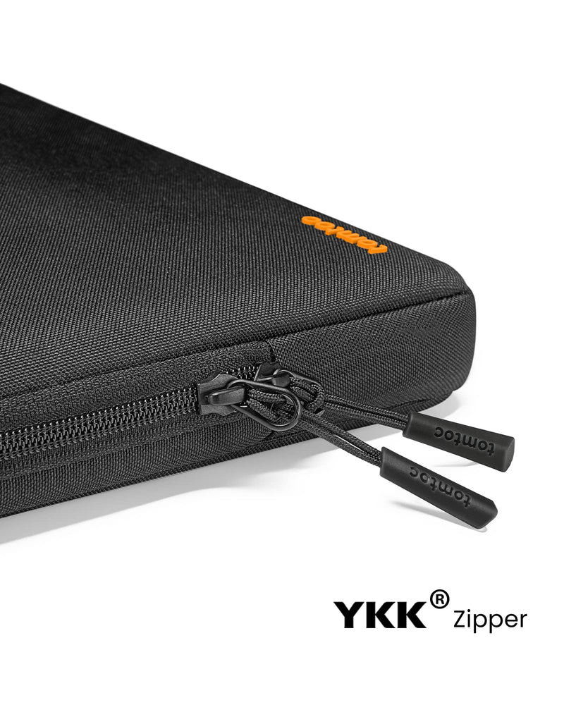 tomtoc 360 Protective Laptop Sleeve for 14-inch MacBook Pro M1 Pro/Max A2442 2021, Shockproof, Water-Resistant, Lightweight MacBook Case Bag with Accessory Pocket Black 14-inch for New MacBook Pro