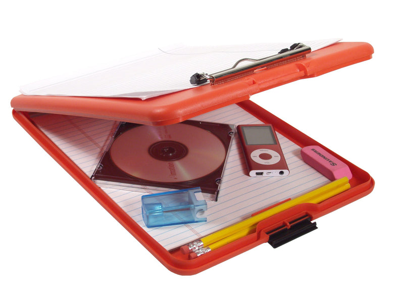 Saunders Slimmate Letter Size Storage Clipboard, Polypropylene, Red