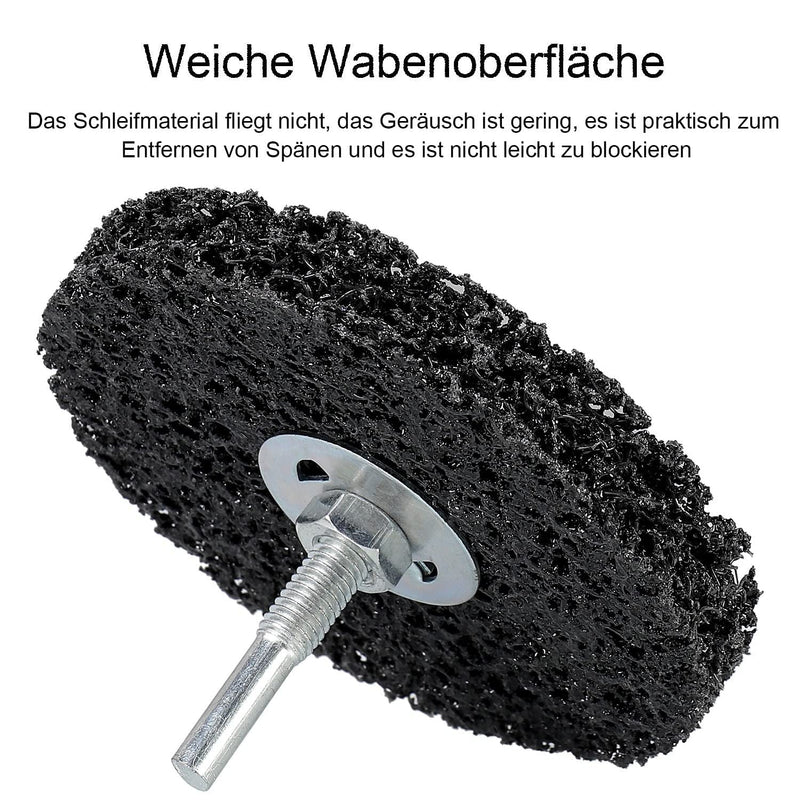 Pack of 5 CSD disc set, 100 mm CBS grinding disc, black coarse cleaning disc, CBS cleaning disc for angle grinders of paint, rust welds, oxidation cleaning and removal