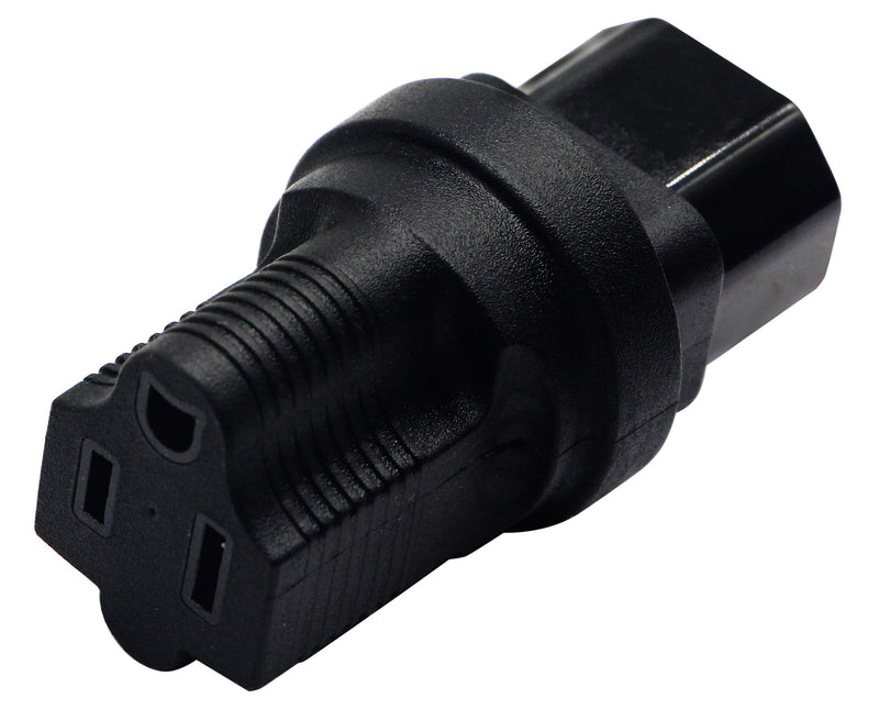 zdyCGTime 3 Prong USA C14 to NEMA 5-15R Plug Power Adapter for Standard Computer Power Adapter 10A/250V (IG-320) (NEMA 5-15R to IEC 60320-C14)(2 Pack)