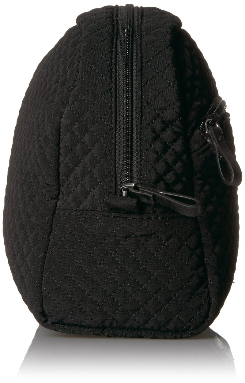 Vera Bradley Women's Microfiber Large Cosmetic Makeup Organizer Bag One Size Classic Black