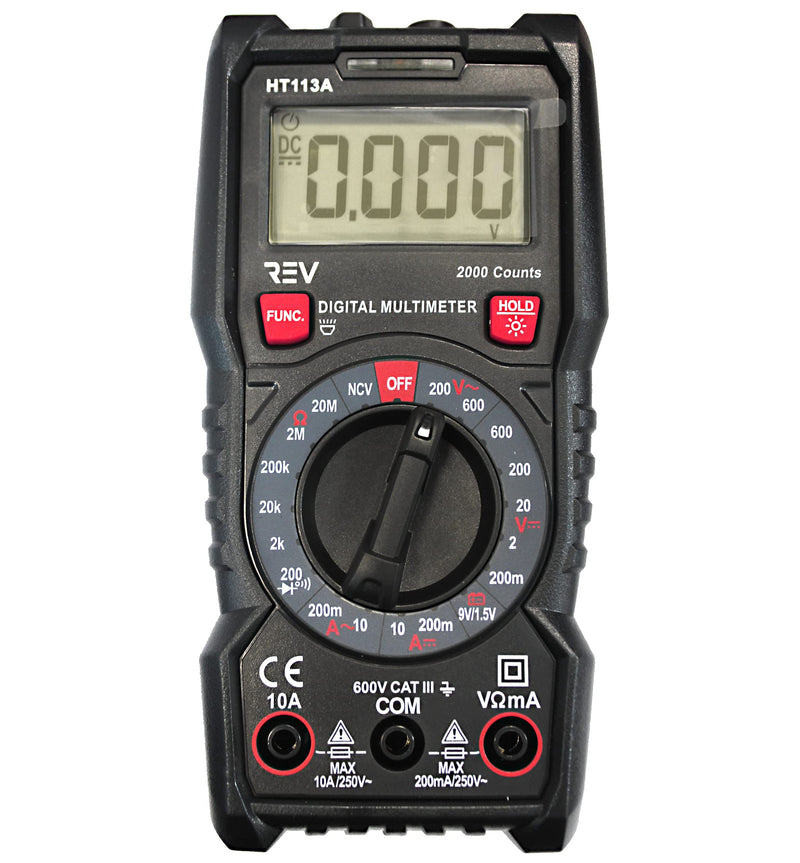 VViViD REV Digital Multimeter (2000 Counts) AC / DC Electric Battery and Live Wire Tester