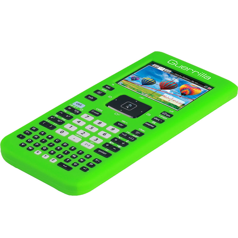 Guerrilla Silicone Case for Texas Instruments TI Nspire CX/CX CAS Graphing Calculator, Green