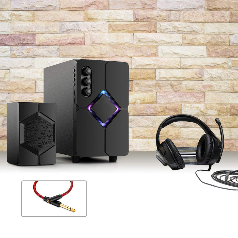 6.35 Male to Female 3.5 Headphones Adapter 13Ft,TRS 1/4 to 3.5mm Stereo Cord 6.35mm 1/4 Male to 3.5mm 1/8 Female for Amplifiers, Guitar Amp, Piano, Home Theater Devices, or Mixing Console(13Ft/4M) 13Ft/4M