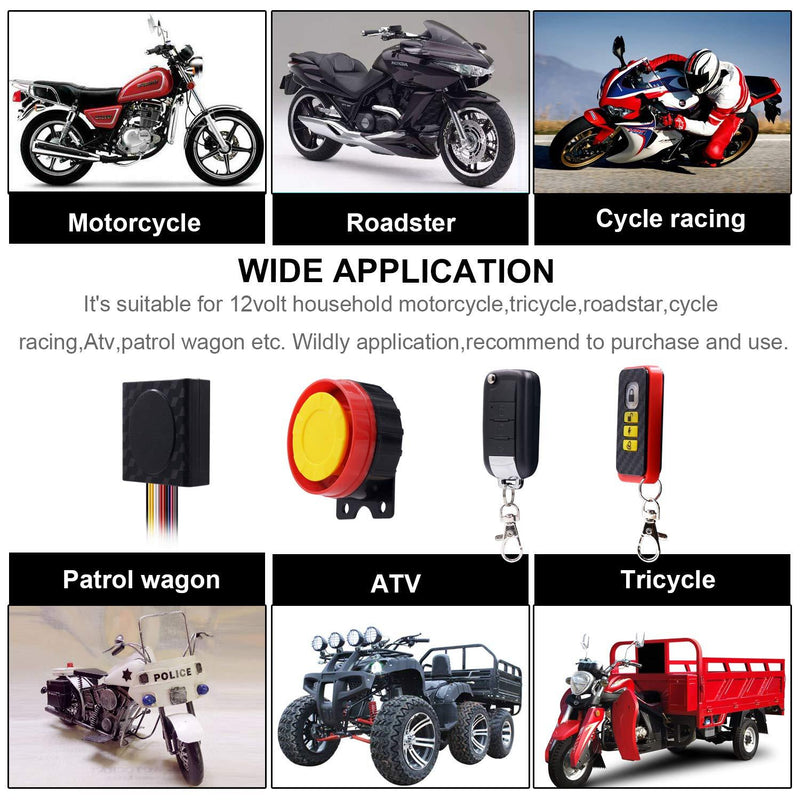 BlueFire Motorcycle Security Kit Alarm System Anti-Hijacking Cutting Off Remote Engine Start Arming Disarming