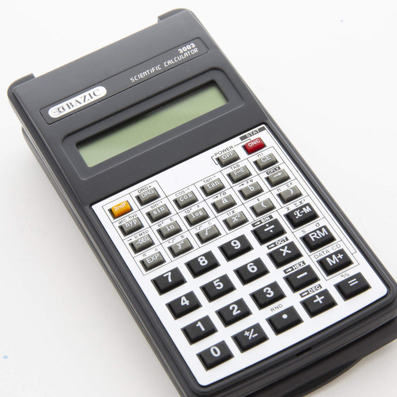 BAZIC 10-Digit Scientific Calculator w/ Flip Cover Black 1