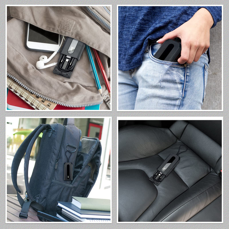 5 in 1 Data Cable Adapter Travel Kit,Data Transfer Cable Storage with Micro USB Type-A OTG Adapter,1.8ft Data Charger USB C Cable,Multi Charging Cable Adapter Set,Hold 2 Micro SD 2 Nano SIM Card Data Cable with Case