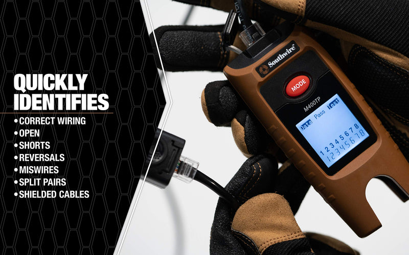 Southwire Tools & Equipment M400TP Professional Data Cable Mapper