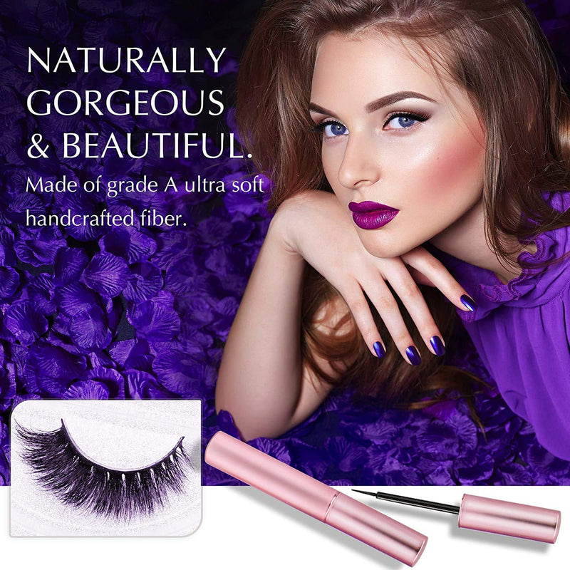 Arishine Magnetic Eyeliner and Lashes Kit, Magnetic Eyeliner for Magnetic Lashes Set, With Reusable Lashes [5 Pairs] 5 Pairs