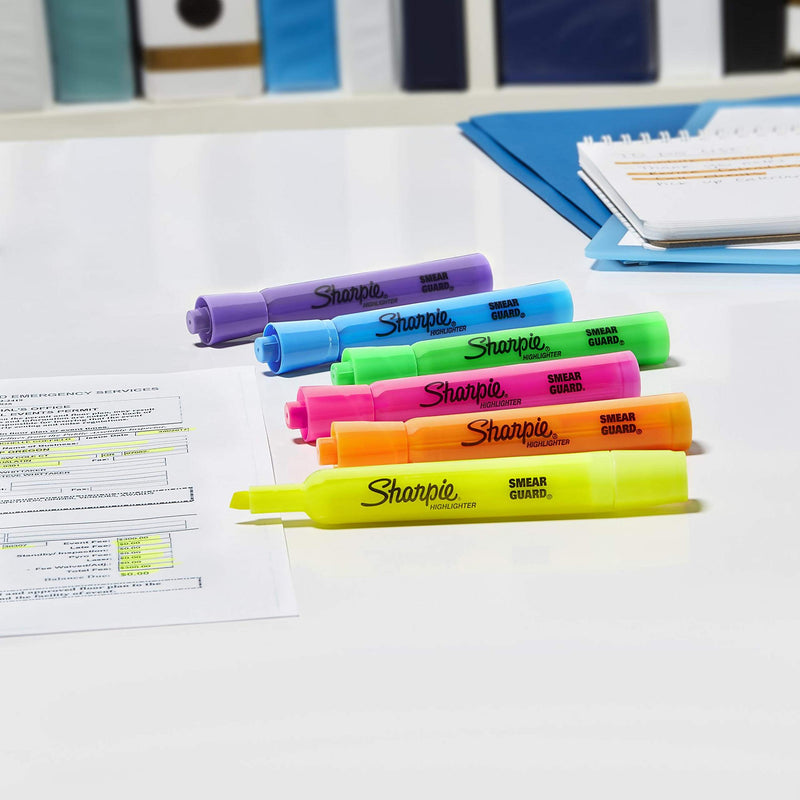 Sharpie Tank Highlighters, Chisel Tip, Assorted Color Highlighters, Value Pack, 36 Count Multicolor