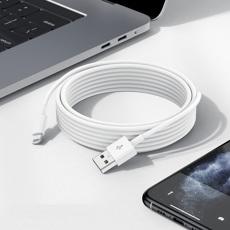 [Apple MFI Certified] iPhone Charger Cable 10 Ft, QZIIW 2Pack Long USB A to Lightning Cable 10 Feet,Apple Charging Power Cord 10 Foot for iPhone 13 12 11 Pro Max Mini XR XS X 9 8 7Plus 6 6s ipad 2Pack10ft