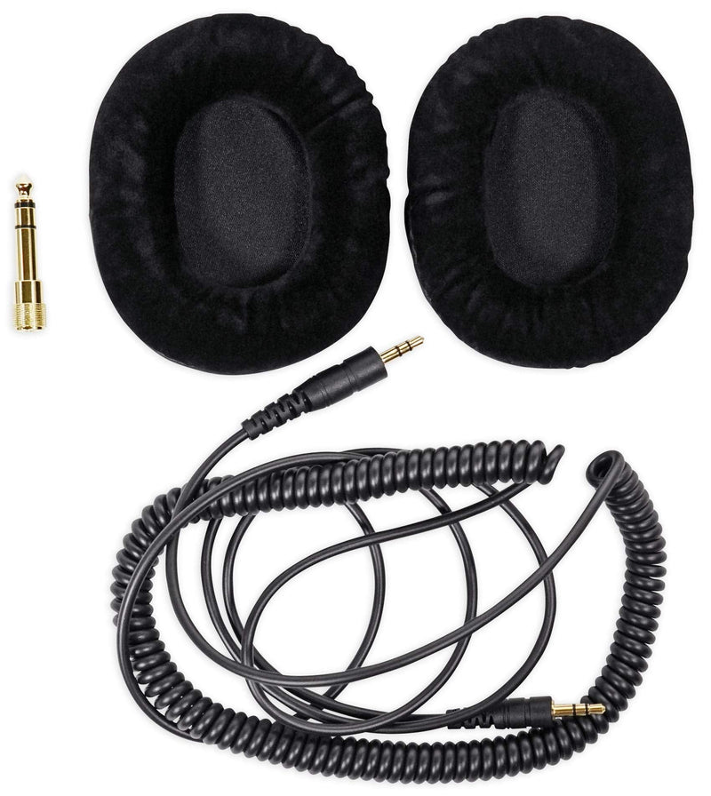 Rockville PRO-M50 Studio Headphones w/ Detachable Coil Cable, Case+Extra Ear Pad