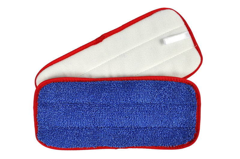 CleanAide All Purpose Twist Yarn Microfiber Mop Pads 10 Inches Red 6 Pack