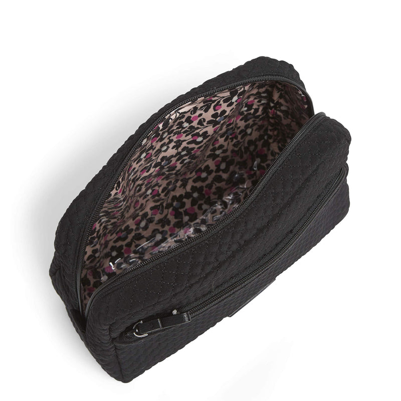 Vera Bradley Women's Microfiber Large Cosmetic Makeup Organizer Bag One Size Classic Black