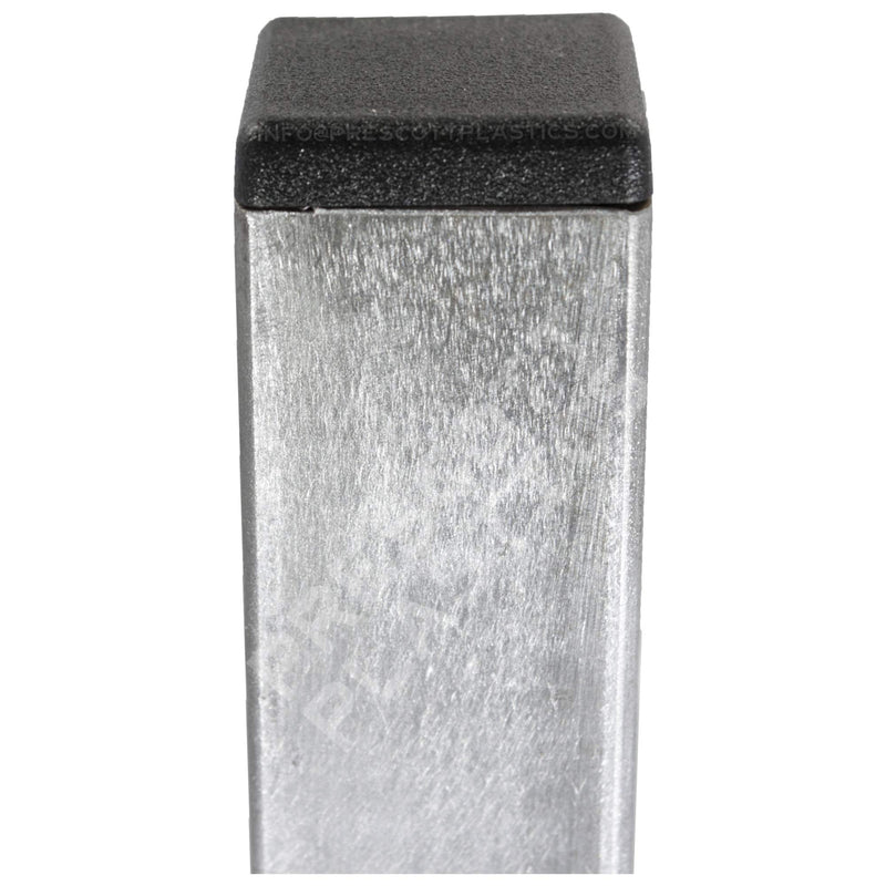 Prescott Plastics 1â€ (25.4 mm) Square Plastic Plug Insert, Black End Cap for Metal Tubing, Fences, Glide Protection for Chairs and Furnitures (20 Pack) 20