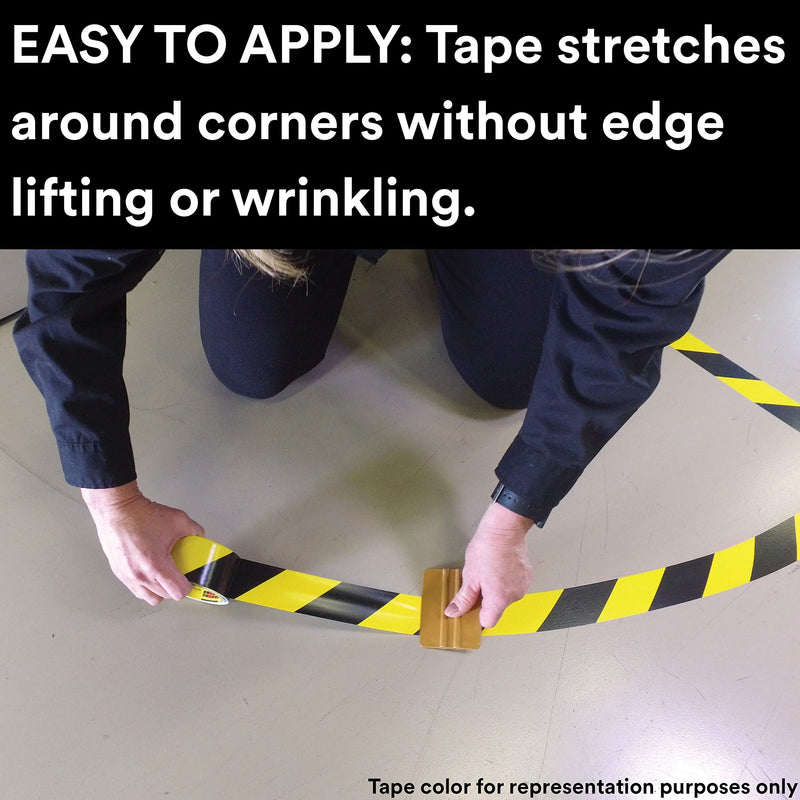 3M Vinyl Tape 471, 1/4 in x 36 yd, Blue, 1 Roll, Blue Floor Tape, Paint Alternative for Floor Marking, Social Distancing, Color Coding, Safety Marking