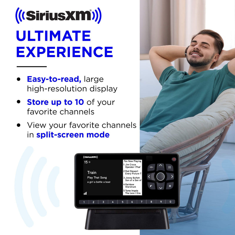 SiriusXM Onyx EZR Satellite Radio with Home Kit, Get 12 Months for $99 or Your First 3 Months Service Free w/ Subscription â€“ Enjoy SiriusXM on your Home Stereo or Powered Speakers Satellite Radio + Home Kit