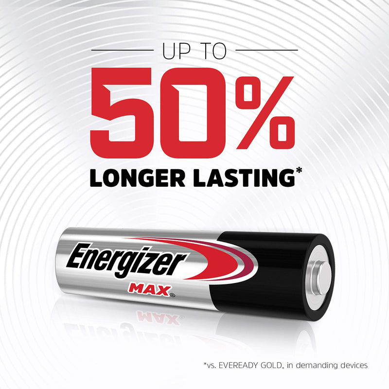 Energizer AA Batteries, Max Double A Battery Alkaline, 20 Count 20 Count (Pack of 1)