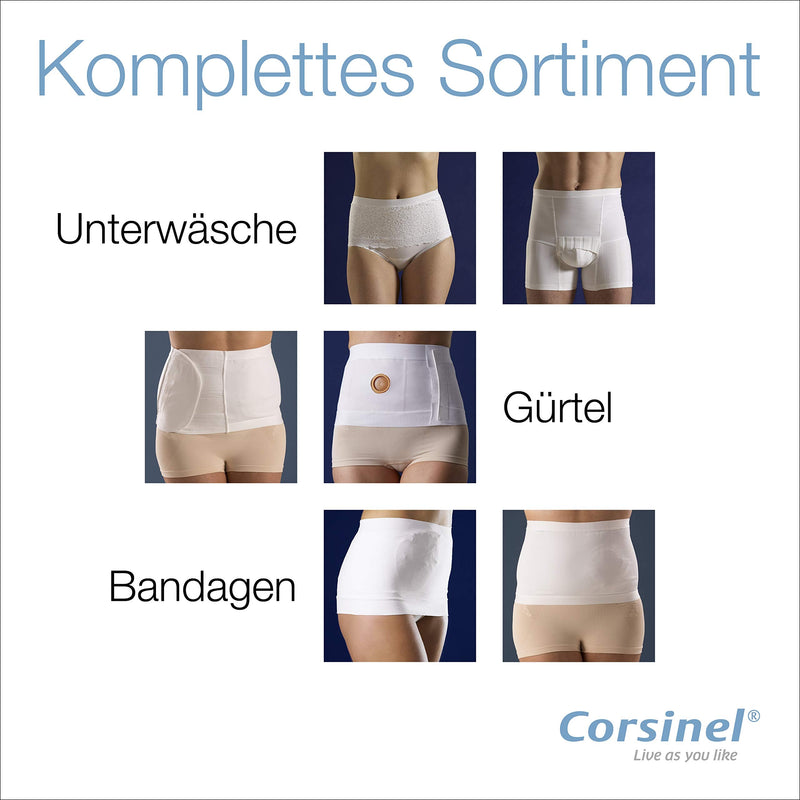 Corsinel StomaSafe Plus Ostomy/Hernia Support Garment Light 3216 by TYTEX (White, L/XL), 47-1/2" - 55-1/2" Hip Circumference White Large/X-Large (Pack of 1)