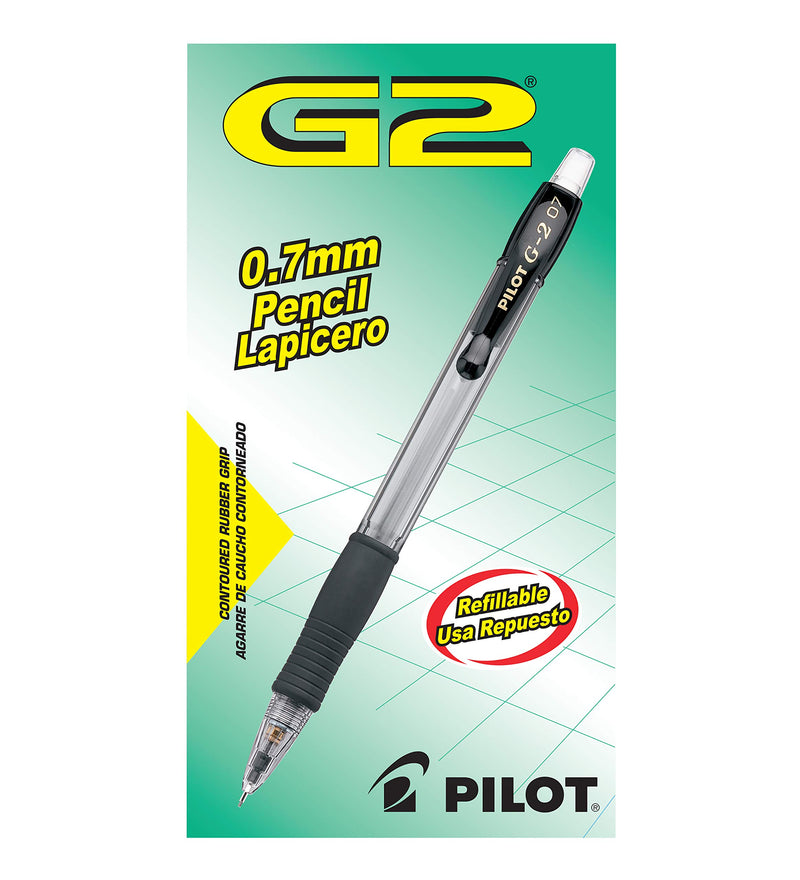 PILOT G2 Mechanical Pencils, 0.7mm Lead, with Black Accents, 12-Pack (51015) 12-Count