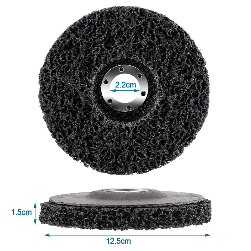 125 mm CSD disc sanding disc, 5 pieces black cleaning disc set, sanding disc nylon fabric disc clean strip disc, remove paint, rust