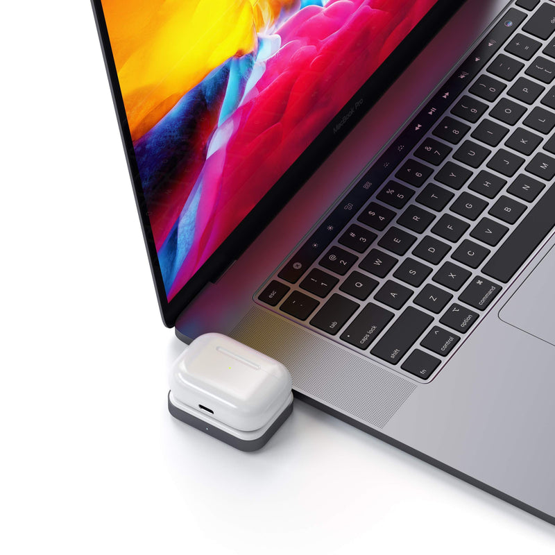 Satechi USB-C Wireless Charging Dock - Compatible with Apple AirPods Pro & AirPods 2/1 with Wireless Charging Case (Not Included)