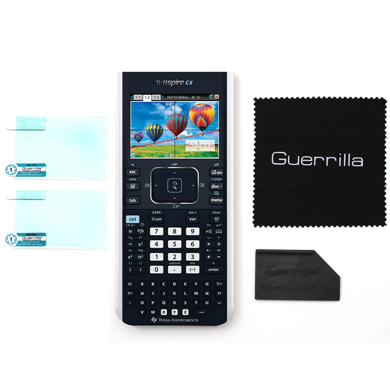 Guerrilla Military Grade Screen Protector 2-Pack For TI Nspire CX, CX CAS, CX II, and CX CAS II Graphing Calculator