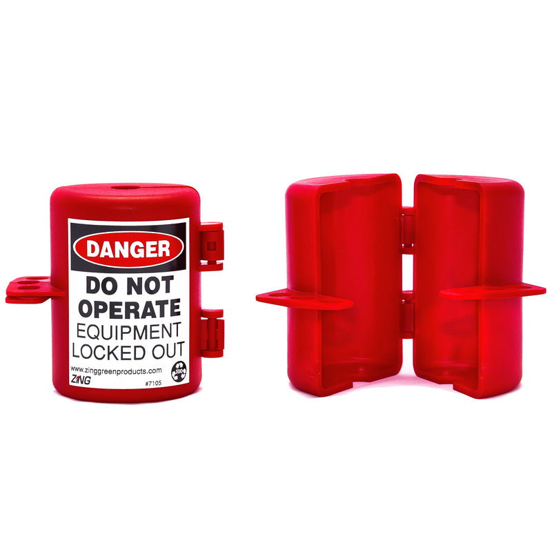 ZING 7105 RecycLockout Lockout Tagout, Small Plug Lockout, Recycled Plastic 1-Pack