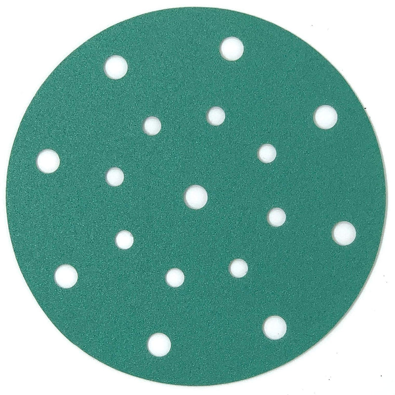 Serious Grit 6-Inch 17-Hole, 120 Grit Sanding Discs - Premium Hook and Loop Heavy Duty Sandpaper for Random Orbital Sanders - 50 PACK BOX