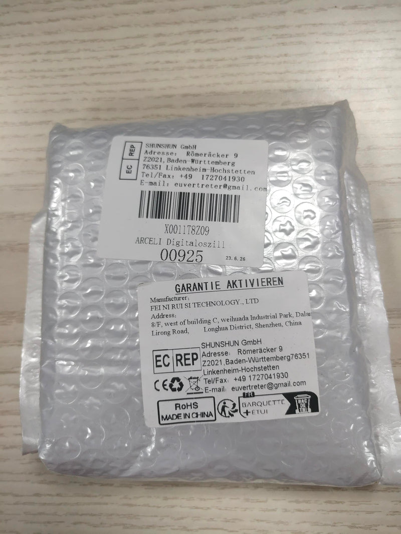 ARCELI Pocket Size Digital Oscilloscope Kit Open Source 2.4" TFT 1 MSP with Probe Assembled Version (Welded)