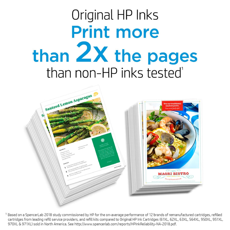 Original HP 64 Black/Tri-color Ink Cartridges (2-pack) | Works with HP ENVY Inspire 7950e; ENVY Photo 6200, 7100, 7800; Tango Series | Eligible for Instant Ink | X4D92AN