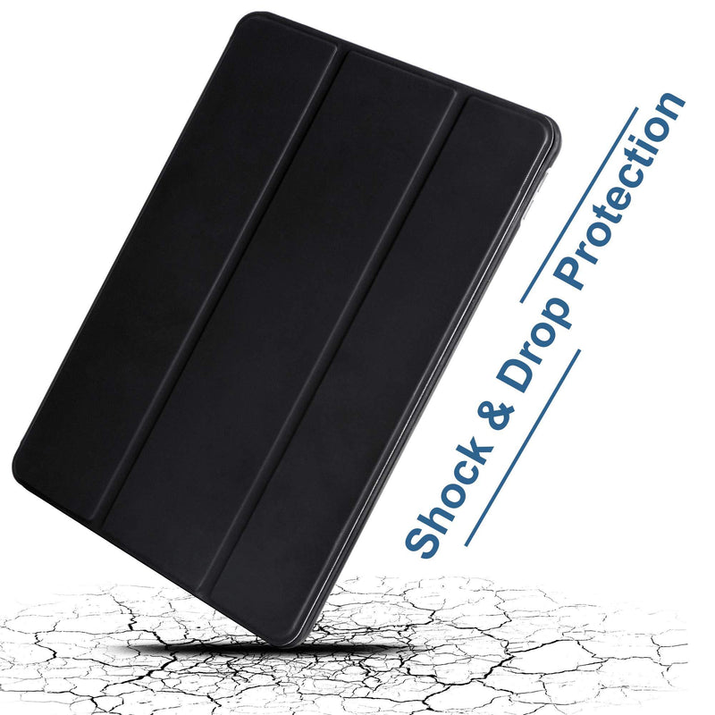 Arae for iPad Air 4 Generation 10.9 Case (2020) Auto Wake / Sleep Feature Standing Cover, Black