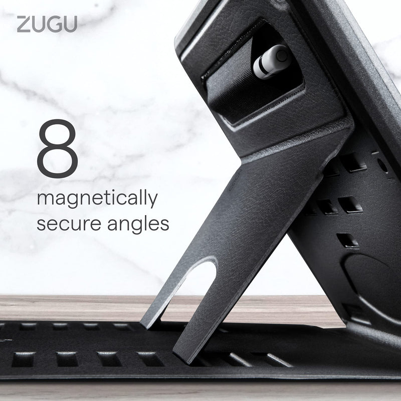 ZUGU CASE for iPad 10.2 Inch 7th / 8th / 9th Gen (2021/2020/2019) Protective, Thin, Magnetic Stand, Sleep/Wake Cover - Black (Model #s A2197 / A2198 / A2200 / A2270 / A2428 / A2429 / A2430) Black - iPad (7th/8th/9th Gen) 10.2 IN