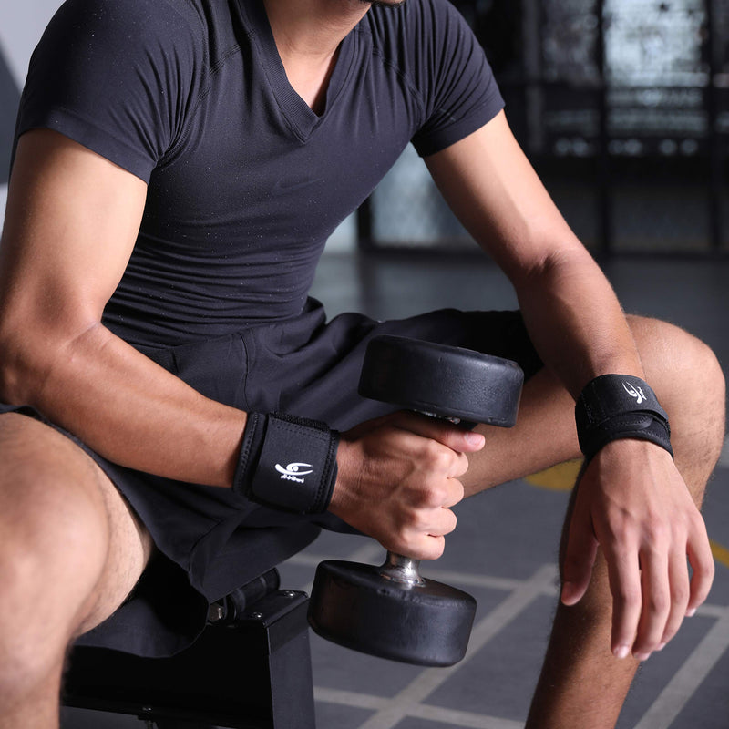 HiRui 2 PACK Wrist Compression Strap and Wrist Brace Sport Wrist Support for Fitness, Weightlifting, Tendonitis, Carpal Tunnel Arthritis, Wrist Pain Relief-Wear Anywhere-Unisex,Adjustable