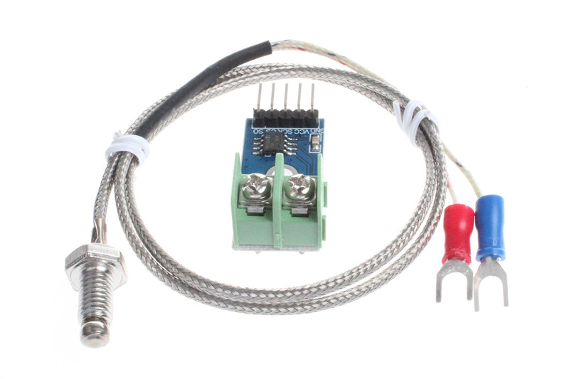 NOYITO MAX6675 Module K-Type Thermocouple Temperature Sensor Thermocouple Sensor Set M6 Screw Test Temperature Range 0℃-1024℃ 3.3-5V
