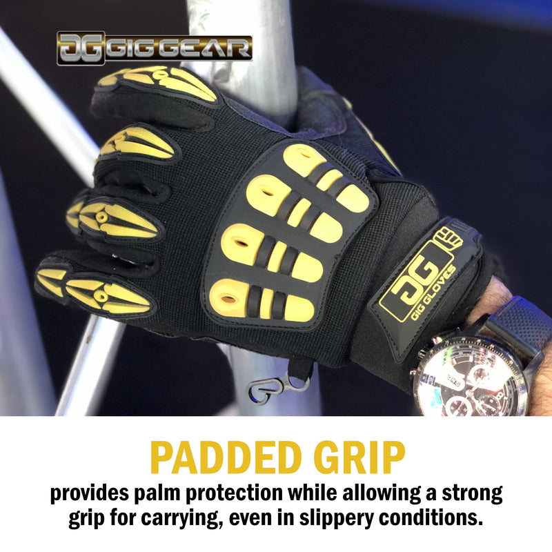 Gig Gear Heavy Duty Safety Gloves with Finger Access - Multipurpose Touchscreen Work Gloves for for Safety XXLarge