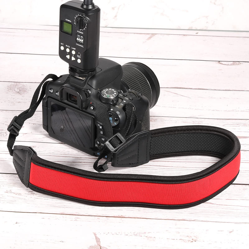 PATIKIL Camera Strap, Neoprene Adjustable Soft Elastic Shock-proof Neck Shoulder Rope Holder for Outdoor Photography Camera Black