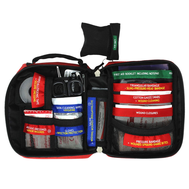 EverOne Handy 50 Piece First Aid Kit, Red